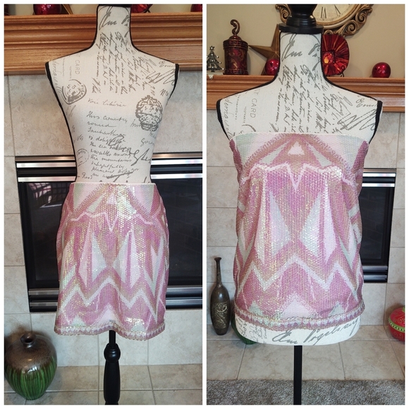 Decree Large Sequins Skirt....or Top!! Gorgeous!! - Picture 2 of 11